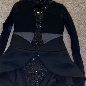 Adult Medium Black Tap Dance Competition Costume
